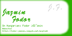 jazmin fodor business card